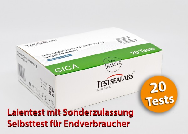 Testsealabs - Laientest (Nasenbohrertest) mit Sonderzulassung-PROMO